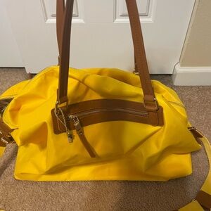 Yellow and Tan Women's Bag